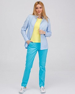Комплект: медична сорочка Стефанія + медичні брюки жіночі Торонто + футболка #4